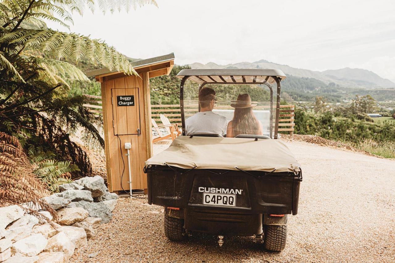 Drift Off Grid Luxury Eco Glamping Hotel Tarakohe Eksteriør billede